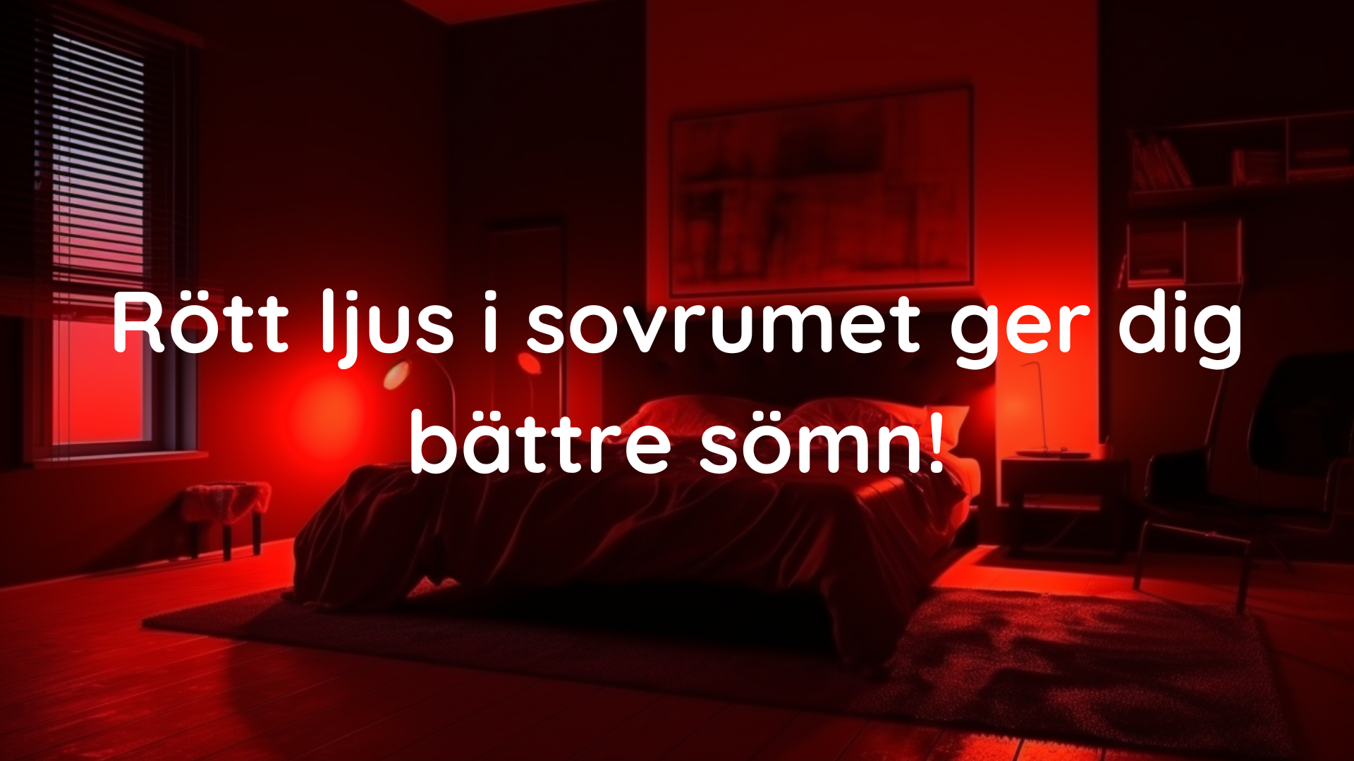 Rött ljus i sovrummet